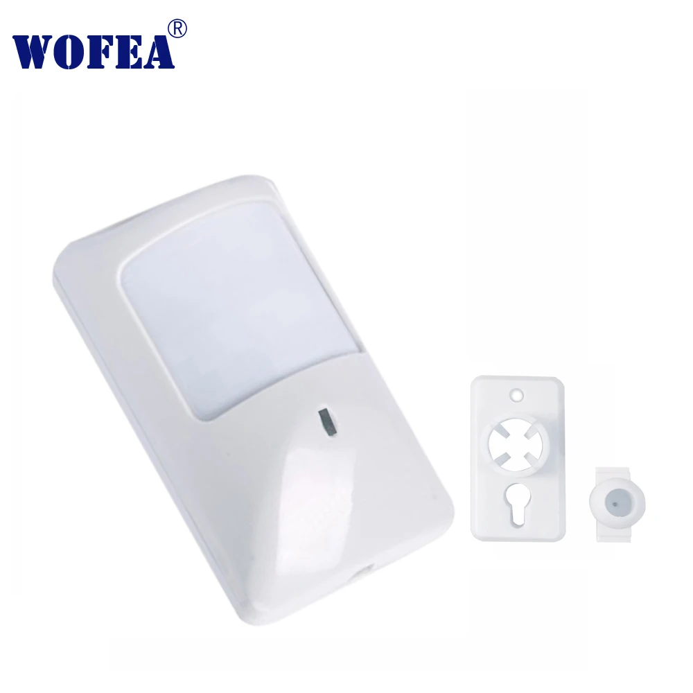 keypad ring alarm wofea motion Detector Wired type PIR Sensor infrared detector switch with NO NC output 12V led warning lights