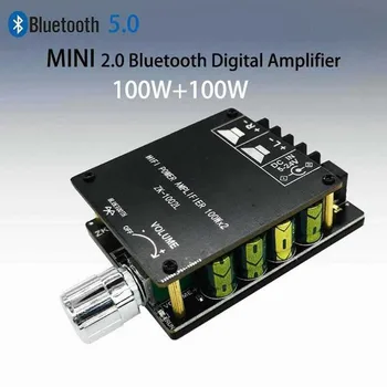 

ZK-1002L Bluetooth 5.0 Digital Amplifier Board TPA3116D2 100WX2 DC 12V 24V Audio Stereo Power Amplifiers Amp
