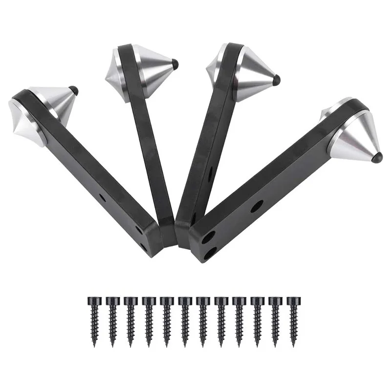 

4PCS Speaker Shockproof Bracket,Combined Type Audio Speaker Foot,Subwoofer Shockproof Spike Bracket for Modular Speaker