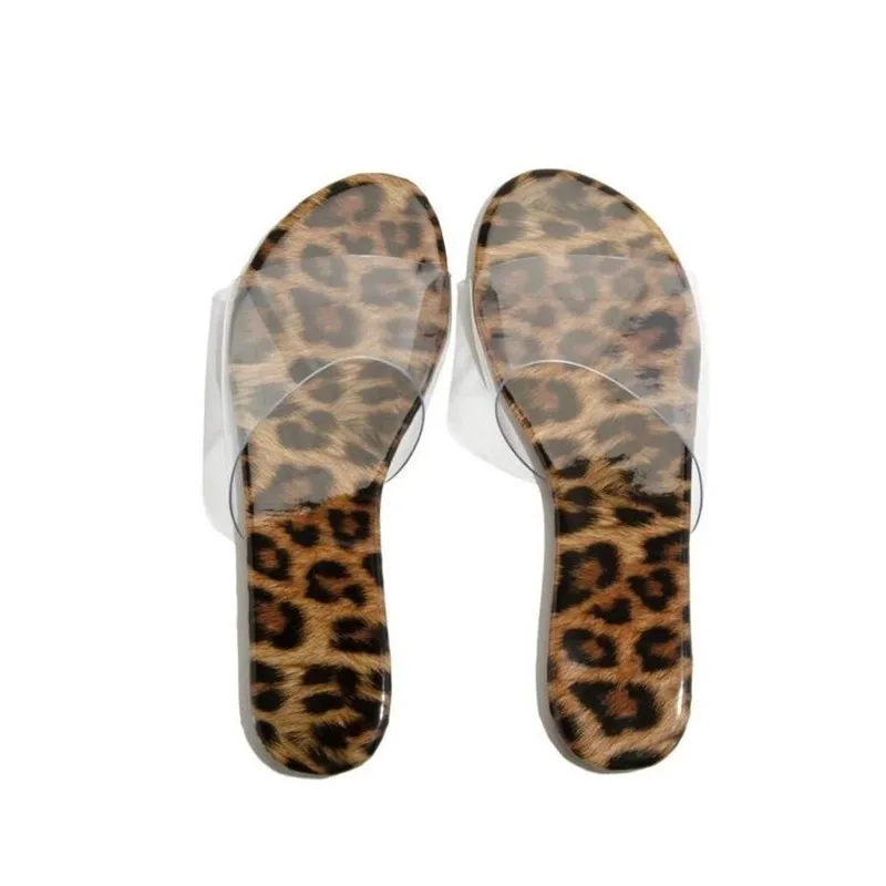 Plus Size 43 Jelly Slippers Women Summer Sandals Candy Colors Transparent Casual Sandals Female Flat Beach Slides Zapatos Mujer