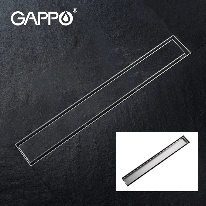 GAPPO Shower Floor drain 304 stainless steel shower floor long Linear drainage for hotel bathroom kitchen frool | Обустройство дома