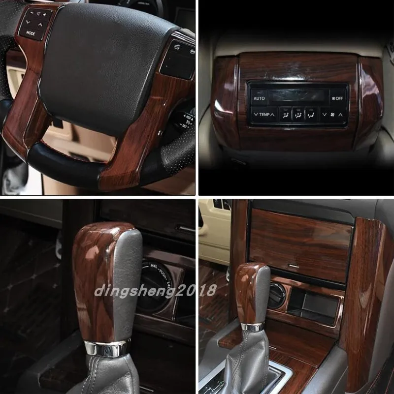 Автомобильные аксессуары для модификации, отделка салона под дерево для Toyota Prado FJ150 2010