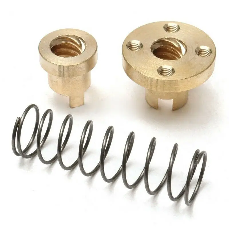 

8mm T8x2 Trapezoidal Acme Printer Spare Parts Rod Anti-Backlash Nut Lead Screw 200-500mm Printer Parts Accessories