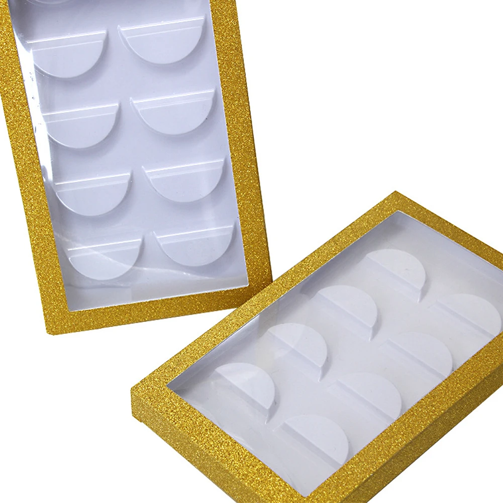 10pcs Gift Organizer False Eyelashes Container Storage Cosmetic Reusable Makeup Tool Empty Case Lashes Packing Box Home Travel