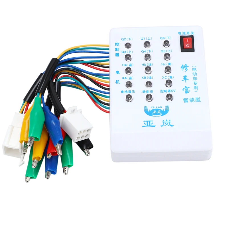 

SEWS-Brushless Motor Controller Tester 24V/36V/48V/60V/72V Electric Car E-Bike Scooter Hall Tester Test Device