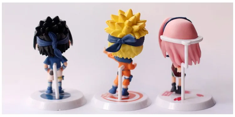 Action Toy Figure Naruto Sasuke Kakashi Figure Set Classic Japanese Anime Figurine Resin Model Builiding Quality Toys For Boys