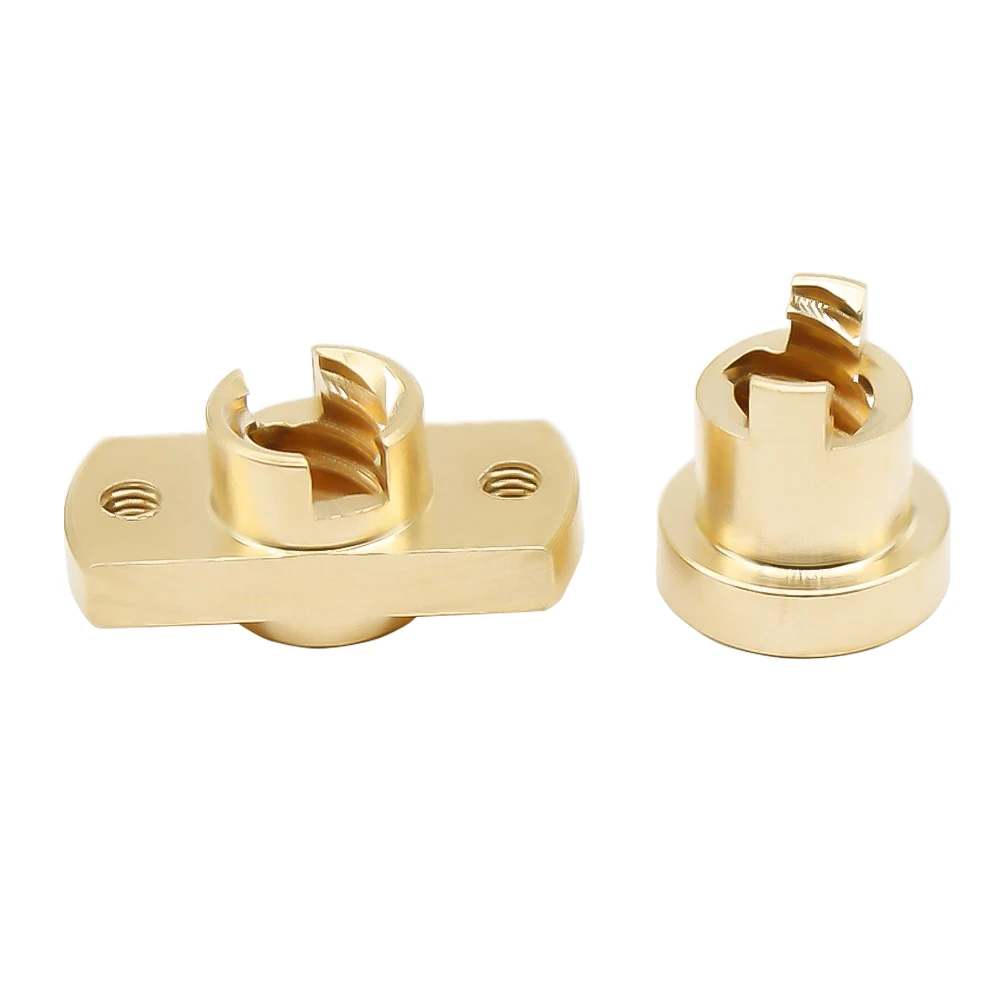T8 Anti Backlash Spring Loaded Nut Brass Elimination Gap Nut Used To Upgrade Ender 3 CR-10 T8 Lead Screw DIY CNC 3D Printer lead screw rod
