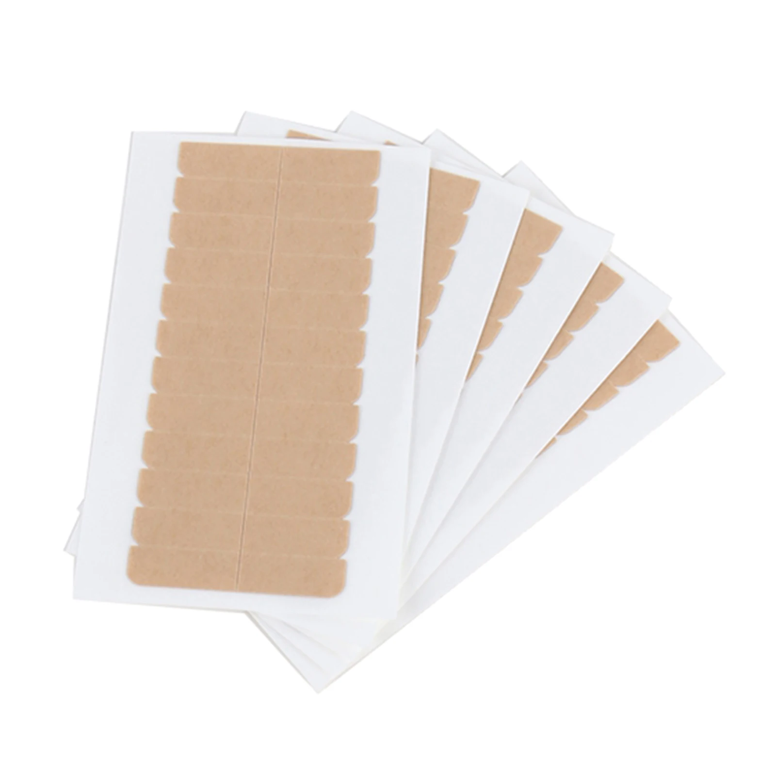 60pcs Pre-Cut Double Side Adhesive Tapes for Hair Extensions Skin Weft 4cm x 0.8cm Wig Tape Wig Hair Extension Glue 