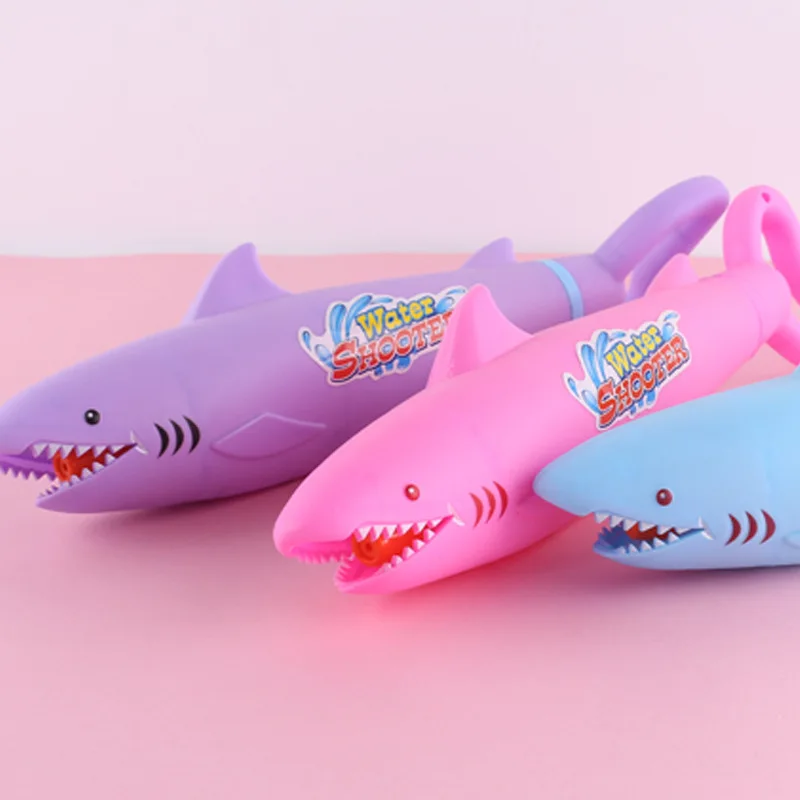 Детские Игрушки для ванны, Акула, игровая водяная пушка, детские водные игрушки, Веселый водяной пистолет, детская игрушка для купания на открытом воздухе, пляжный пистолет, портативный