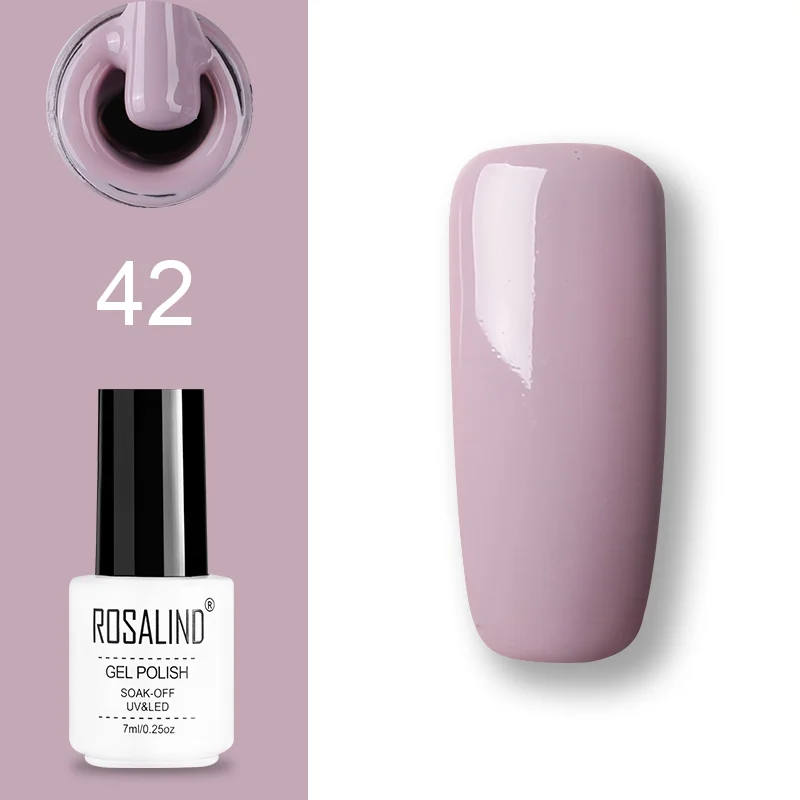 ROSALIND набор гель-лаков UV Vernis полуперманентный праймер верхнее покрытие 7 мл полигель-лак для маникюра - Цвет: GN01-ROSALIND