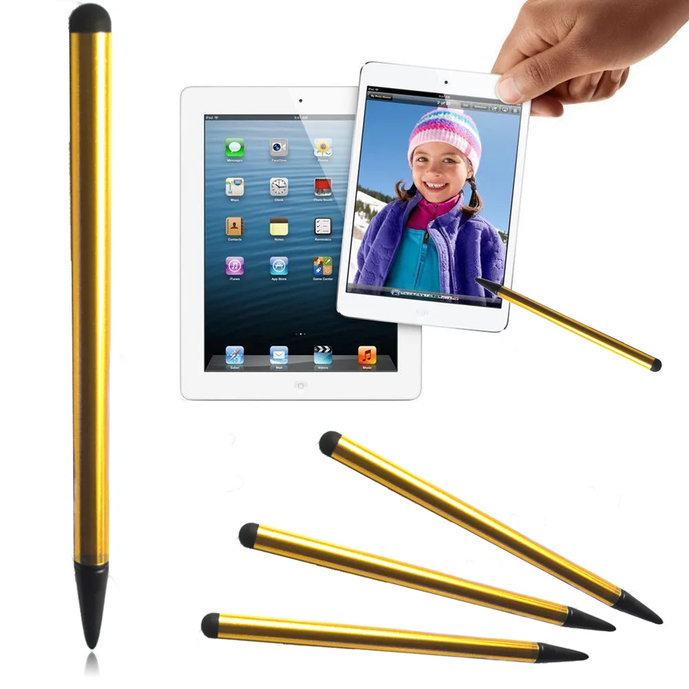 Многофункциональный стилус ручка для Apple Pencil touch screen Pen 4,6 дюймов совместимо со всеми резистивными емкостями устройство с сенсорным экраном - Цвета: gold