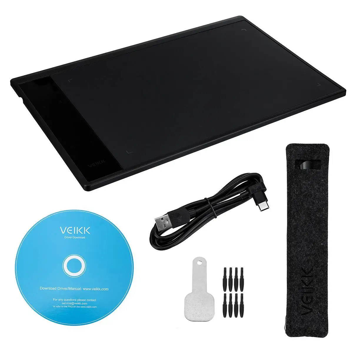 

LEORY Graphics Drawing Tablet with 8192 Levels Battery-Free Pen 10 inch Active Area Computer Peripherals