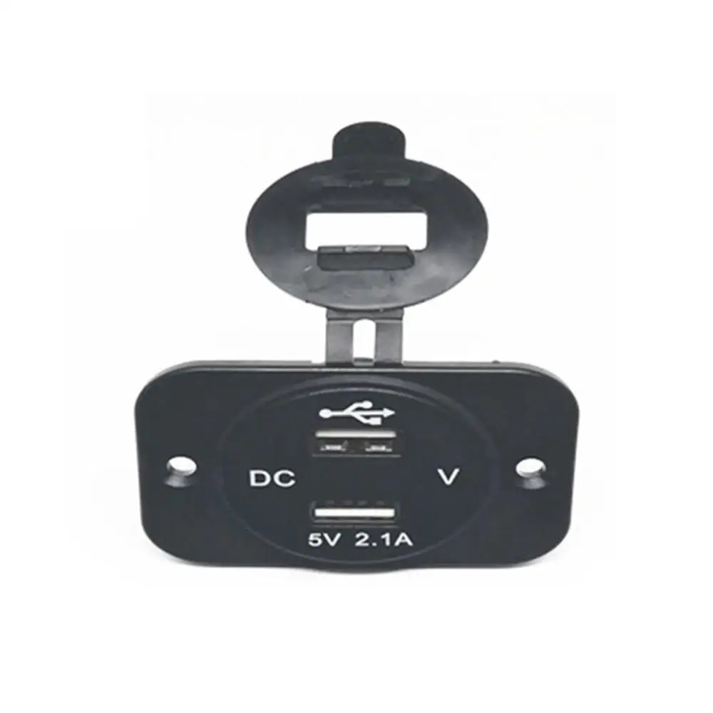 Мотоцикл лодка автомобиль 2 USB штекер конвертер Вольтметр для автомобиля Мотоцикл Прямая поставка DC12V-24V до 5 В/2.1A измеритель напряжения