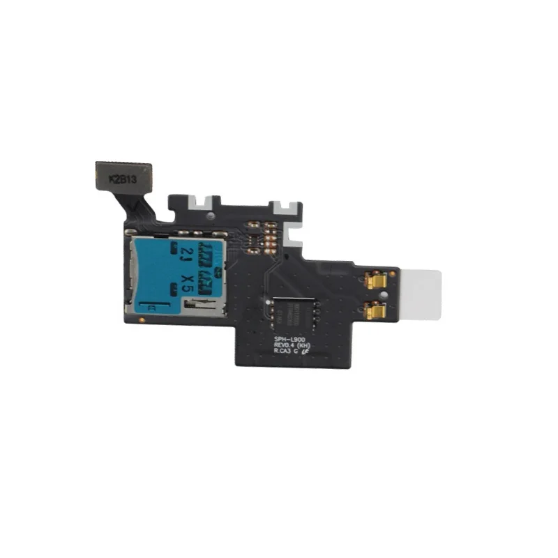 Гибкий кабель для samsung Galaxy Note 2 GT-N7100 N7105 I317 T889 L900 I605 R950 SIM и MicroSD держатель для карт памяти