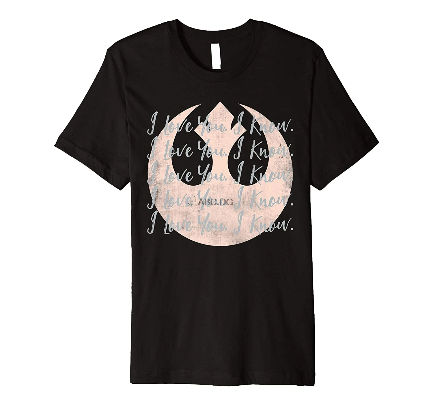 Футболка премиум класса I Love You I'm Rebel Alliance | Мужская одежда