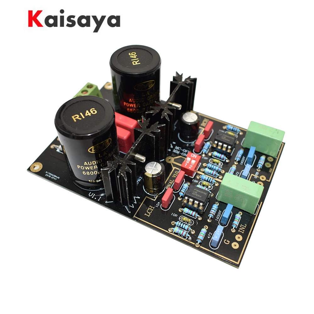 

vinyl player NE5532 LME49720NA OPA2111 MM MC phono HiFi amplifier reference Germany DUAL circuit DIY kit finished board A5-019