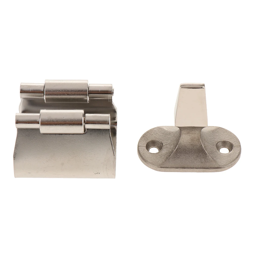 304 Stainless Steel 1-3/4 inch Door Stop Retaining Catch and Holder for Boat, RV (Small )