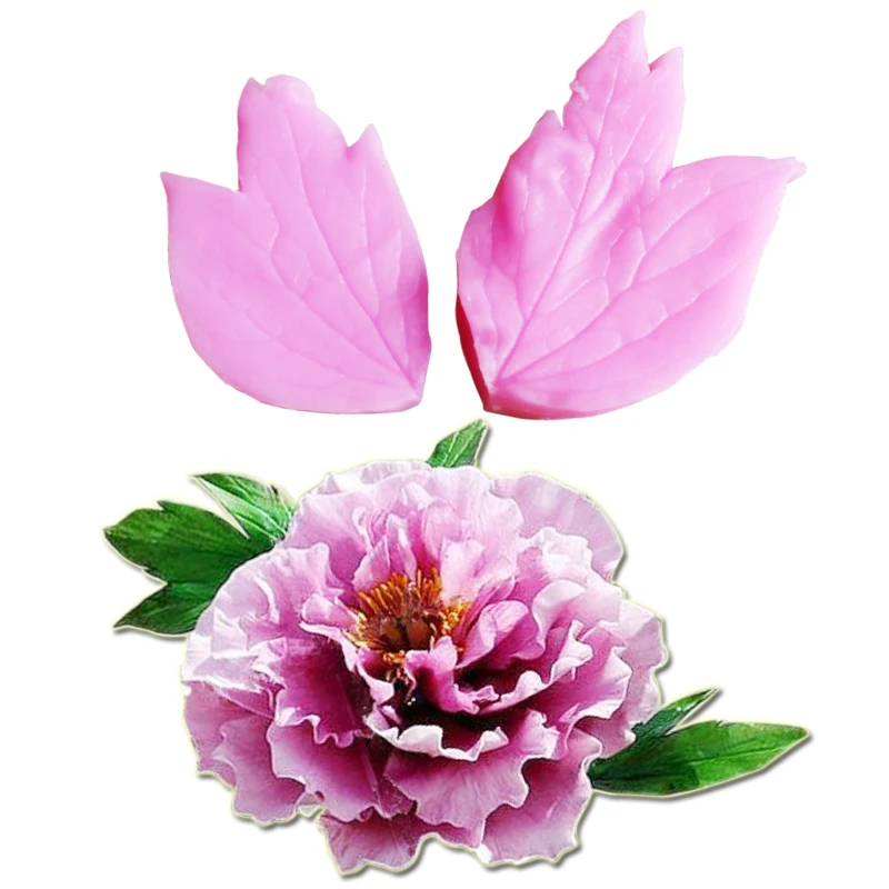 

Peony Leaf Veiner Silicone Mold Cake Chocolate Fondant Gumpaste Sugar Flower Cake Decorating Moulds DIY M2393