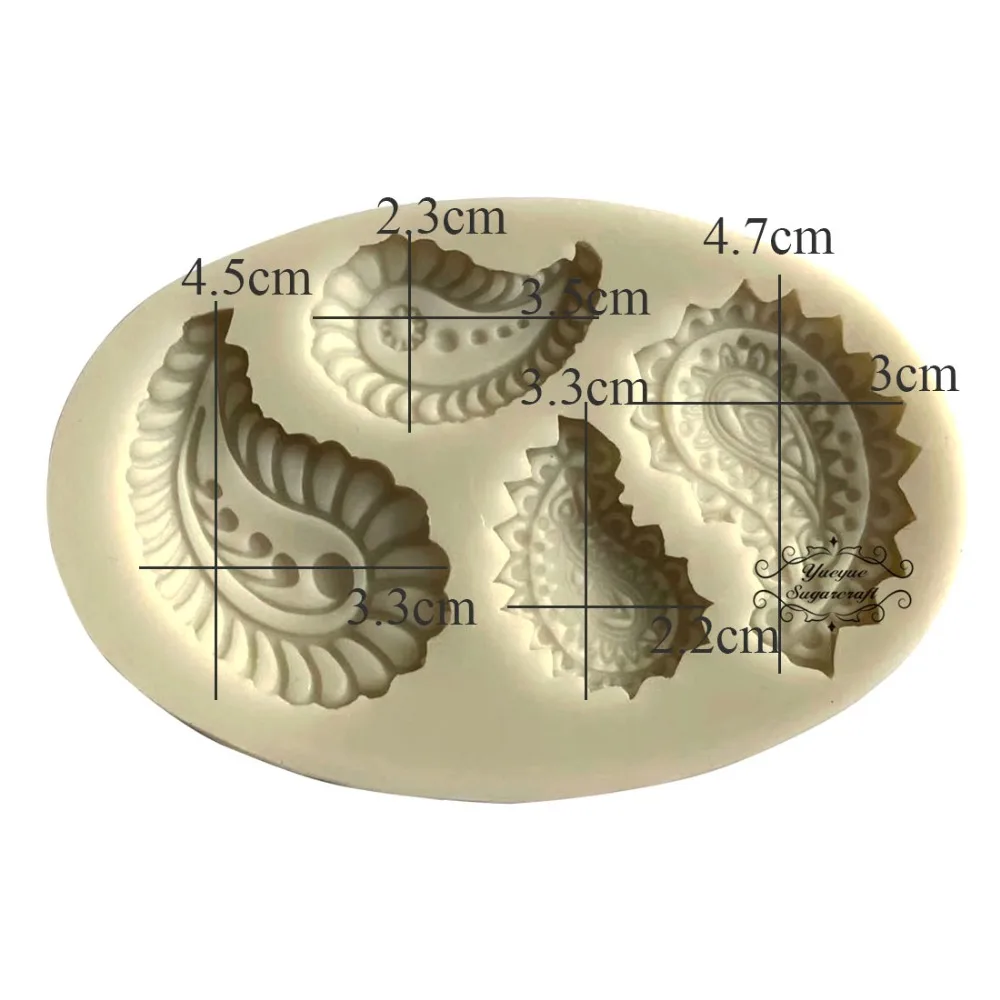 Feather Silicone mold fondant mold cake decorating tools chocolate gumpaste mold