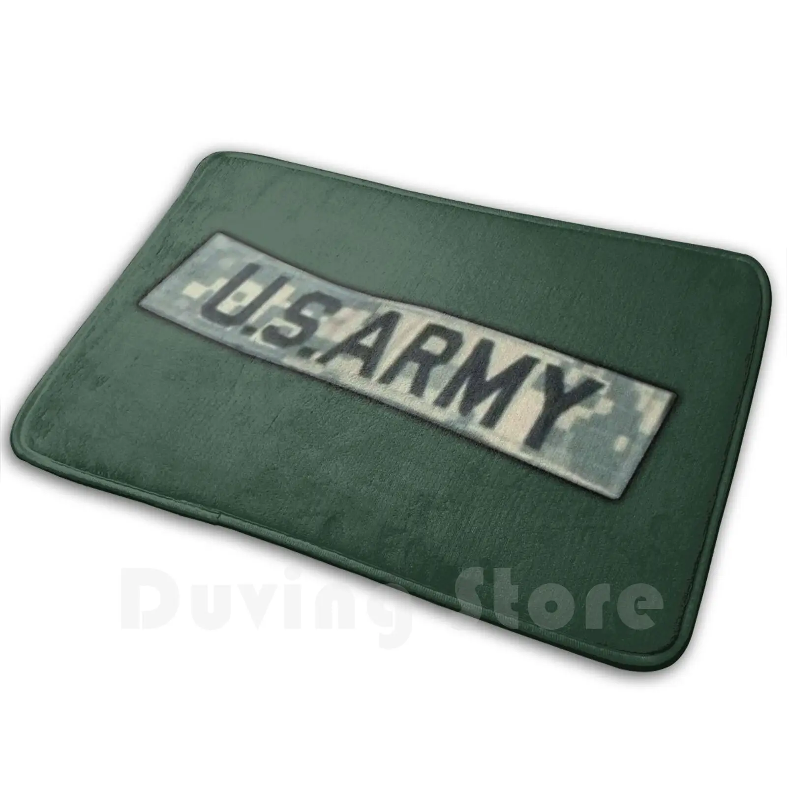 Army Badge , Us Army , Army Combat Uniform , Military. Mat Rug Carpet AntiSlip Floor Mats