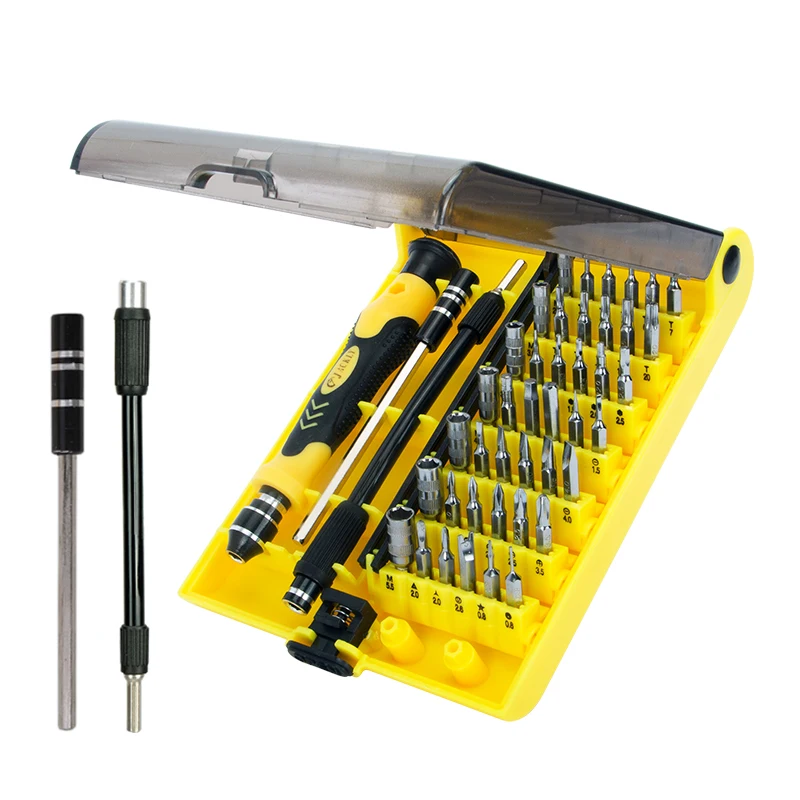 

JACKLY JK-6089C Professional Portable Screwdriver Box Set for Cellphone Laptop Gamepad Watch Electronic Product DIY Repair