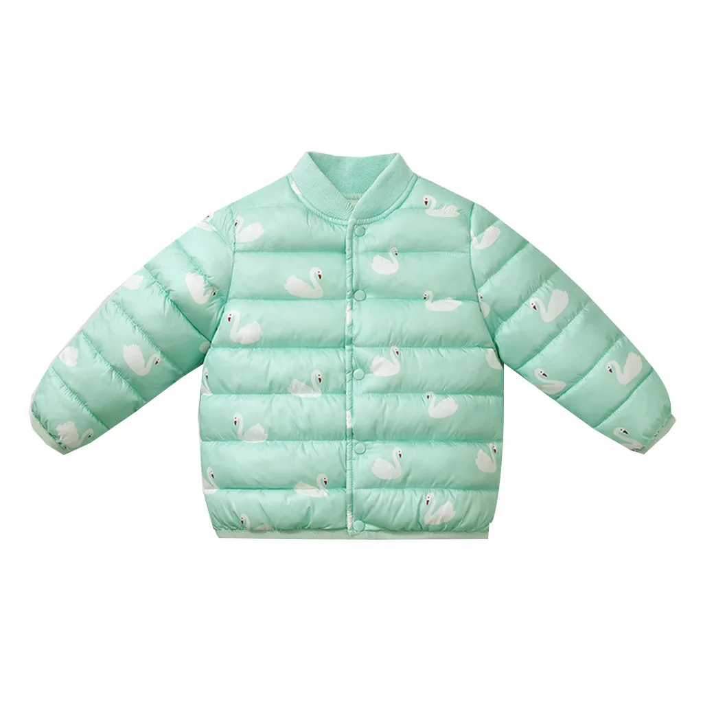 Зимнее ветрозащитное пальто с рисунком для маленьких мальчиков и девочек; теплая верхняя одежда; куртка; Размеры 2 t; Длинная Верхняя одежда для детей;# Aug