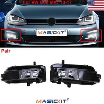 

MagicKit Pair Front Fog Light Halogen Lamp Bumper Left & Right For VW Golf MK7 2013-2017