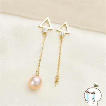 

Classic Earrings Component and Findings, Stud Earrings Settings Mountings Parts, Nice Gift Mounts for Pearls Jade Corals Stones