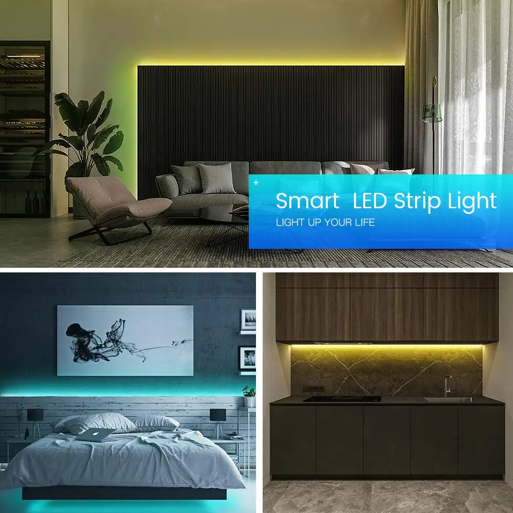 Смарт RGBCCT светодиодные полосы света 12 В RGB холодный белый теплый белый меняющий цвет, 16.4ft Водонепроницаемый 6 провод RGBCCT полноцветный jk1123