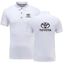 Новое поступление, Мужская рубашка поло Тойота, высокое качество, короткий рукав, майки, летние мужские рубашки поло