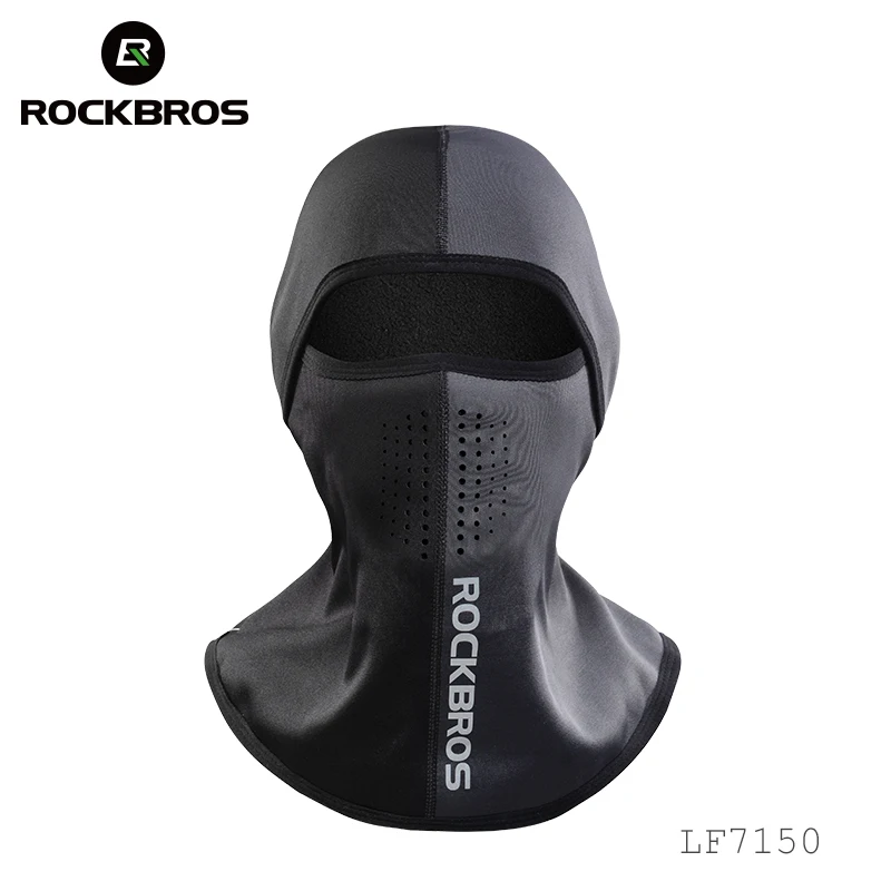 ROCKBROS зимняя Лыжная маска для катания на лыжах и ниндзя теплая флисовая