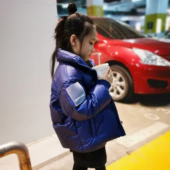 

Russia Winter Kids Down Jacket Girl Boy Thickened Parkas Fashion Short Coat Jacket Overcoat 2-10Y Baby Kids Clothing Outwear