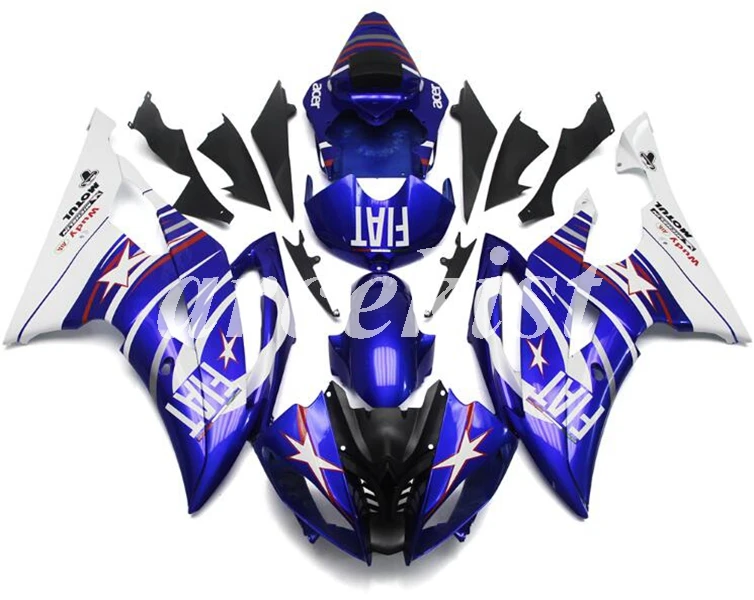 4 бесплатные подарки литьевая Форма ABS обтекатели комплект подходит для YAMAHA YZF-R6 2008- 08 09 10 11 12 13 14 15 16 комплект кузова синий