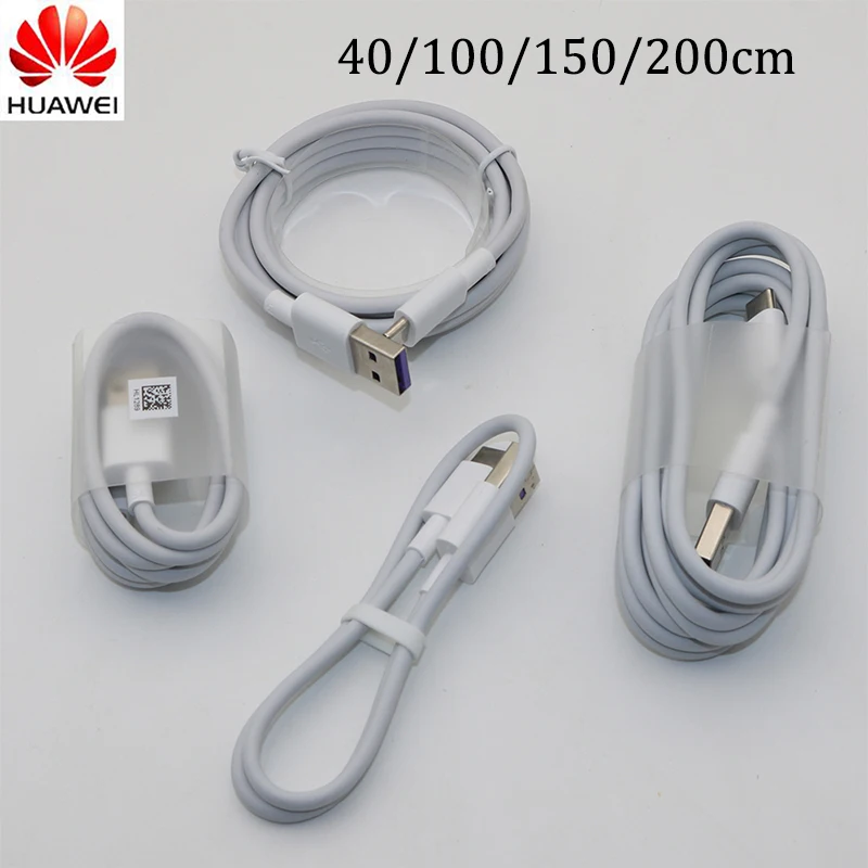 Кабель huawei USB 5A type C P20 Pro lite mate 9 10 Pro P10 Plus lite V10 USB 3,1 type-C Supercharge Super charger Cable