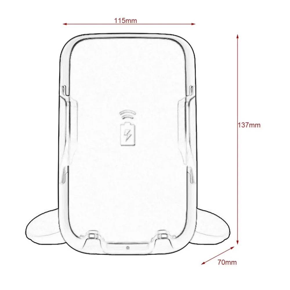 Автомобильный держатель для телефона с вентиляционным отверстием Qi, беспроводное зарядное устройство для 4-6,3 дюймов, Беспроводной автомобильный держатель для зарядки, док-станция с зарядной головкой