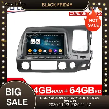 

Android 10 Car DVD Player GPS Navigation For Honda Civic 2007-2011 GPS Navigation Multimedia Player Radio Head unit audio RHD