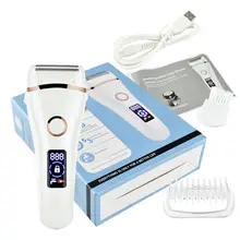 Электрическая бритва для женщин влажная сухая аккумуляторная беспроводная безболезненная Дамская бритвы для волос на теле для удаления ног подмышек бикини триммер