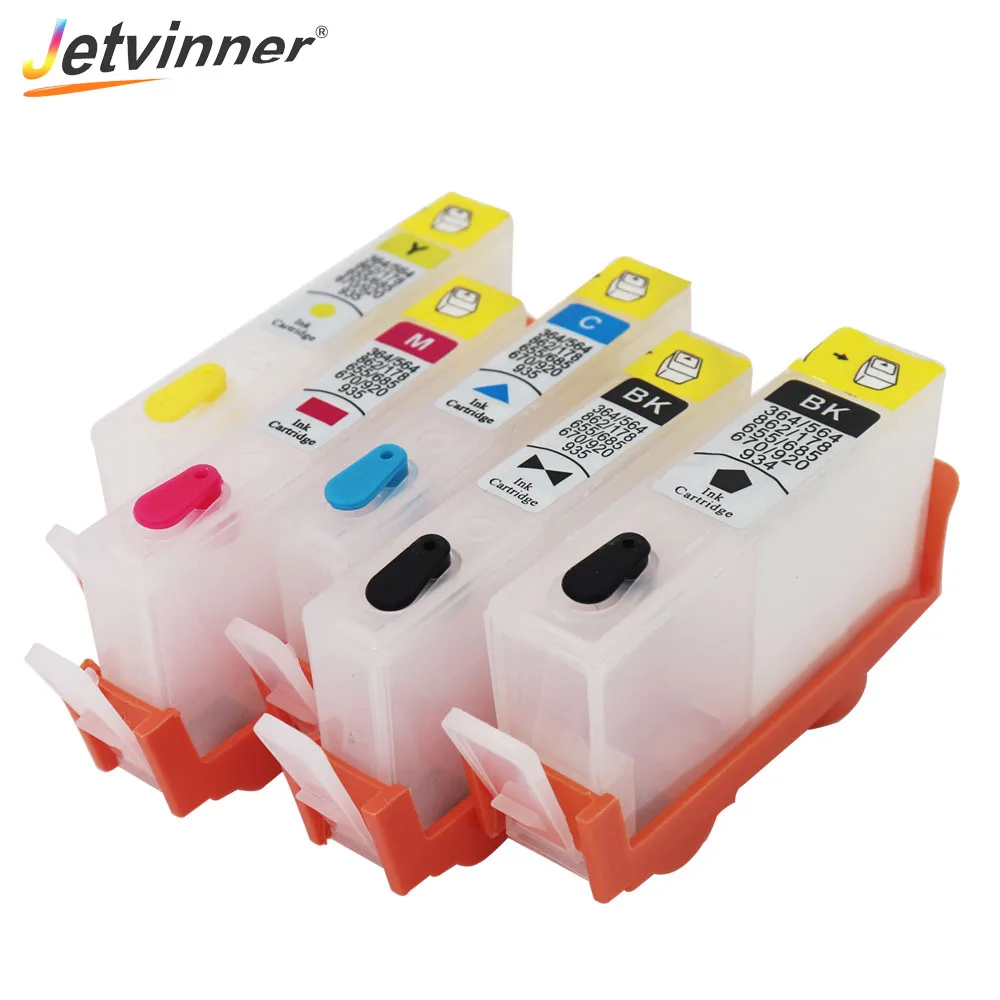 Jetvinner 5 шт. для hp 862 многоразовые картриджи для hp Photosmart AIO/7510 e-AIO-C311a/Plus AIO/Pro B8550 с микросхемами Arc