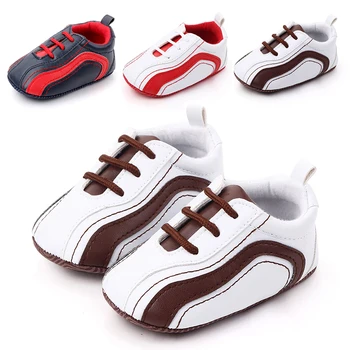 

baby sport shoes infant anti-slip PU Leather first walker sneaker soft soled Newborn sport shoes for 0-18M