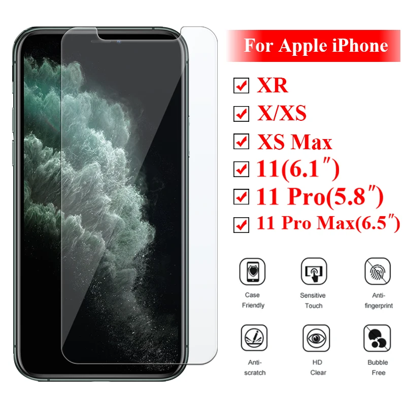 Iphone x защитная пленка для экрана iphone xs макс. закаленное стекло ihone 11 pro mac Защитная бронированная x xsmax aphone 11pro 10 xmax 10xs