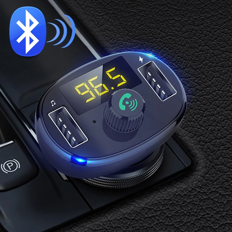 

Car Mp3 FM Modulator Transmitter Bluetooth Car Kit Auto Radio Music Player Wireless Bluetooth Handsfree Fast USB Quick Charger