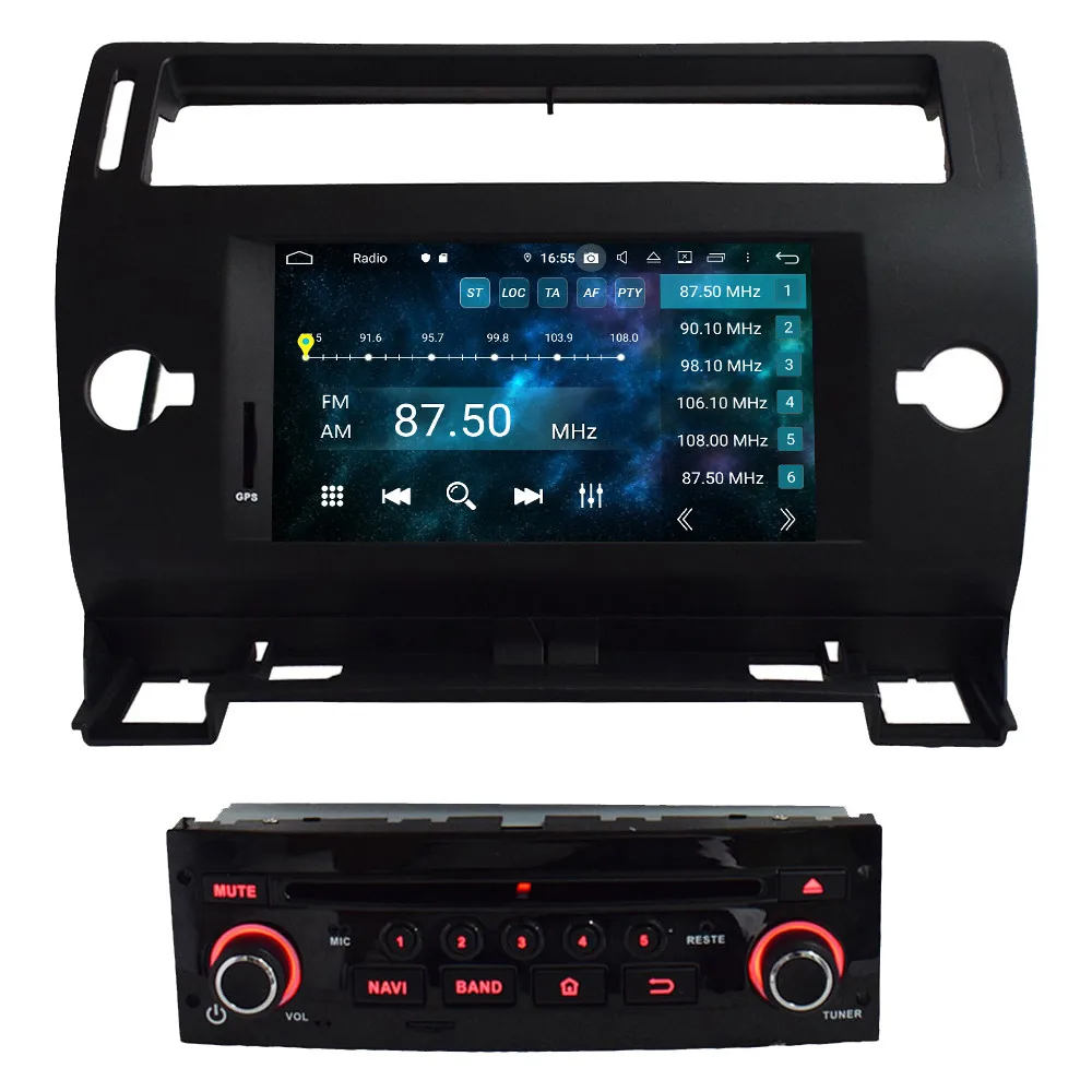 Klyde 4G wifi Android 9 Восьмиядерный 4 Гб ОЗУ 64 Гб ПЗУ BT автомобильный dvd-плеер радио gps ГЛОНАСС навигация для Citroen C4 Quatre Triumph