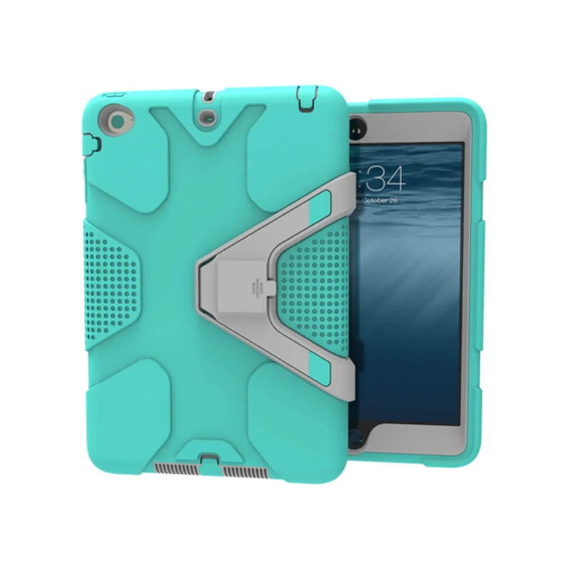Чехол GUKEEDIANZI для ipad Mini1 Mini2 Mini3 mini 1 2 3 дети Безопасный сверхмощный ударопрочный гибридный резиновый прочный жесткий защитный чехол