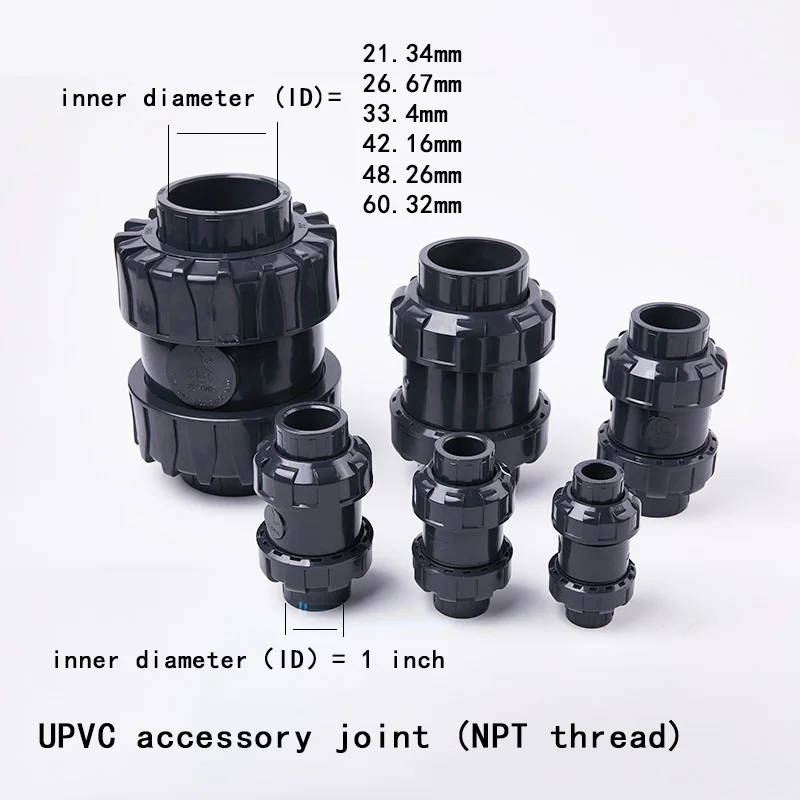 

PVC One Way Non Return Check Valve Pipe Fitting For Garden Irrigation Aquarium Fish Tank Plastic pipes 1Pcs