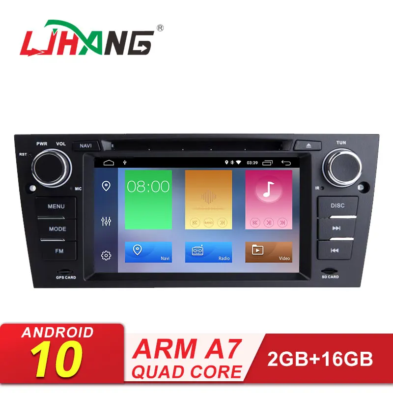 Автомобильный мультимедийный плеер LJHANG 1 Din Android 10 для BMW серий 320/328/3 E90/E91/E92/E93 Wi Fi GPS