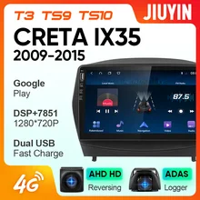 Rádio do carro de jiuyin para hyundai tucson 2 lm ix35 2009 - 2015 android leitor de vídeo multimídia navegação nenhum 2din 2 din dvd