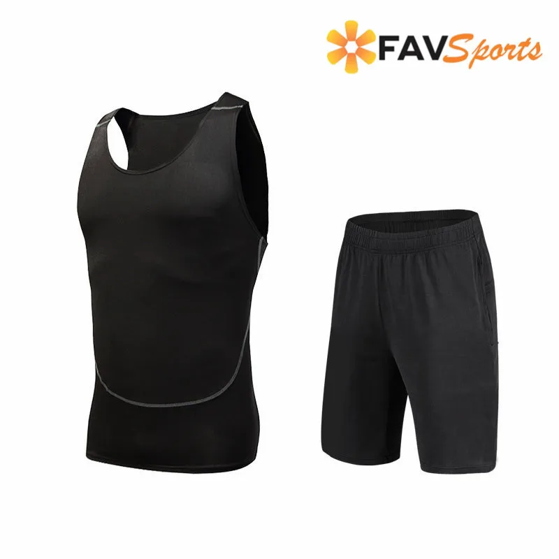 10 Styles Quality Compression Men's Sports Suits Quick Dry Running Sets Sports Joggers Training Gym Fitness Tracksuits S-4XL - Цвет: 3