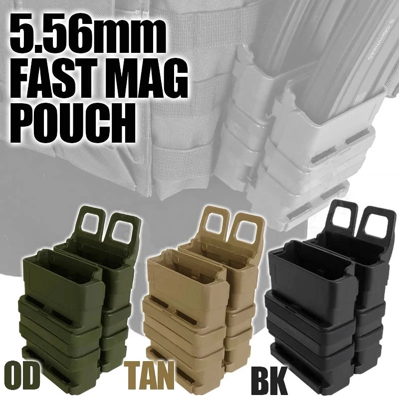 Tactical AR M4 5.56 FastMag Molle Pouch Military Wargame Airsoft Fast