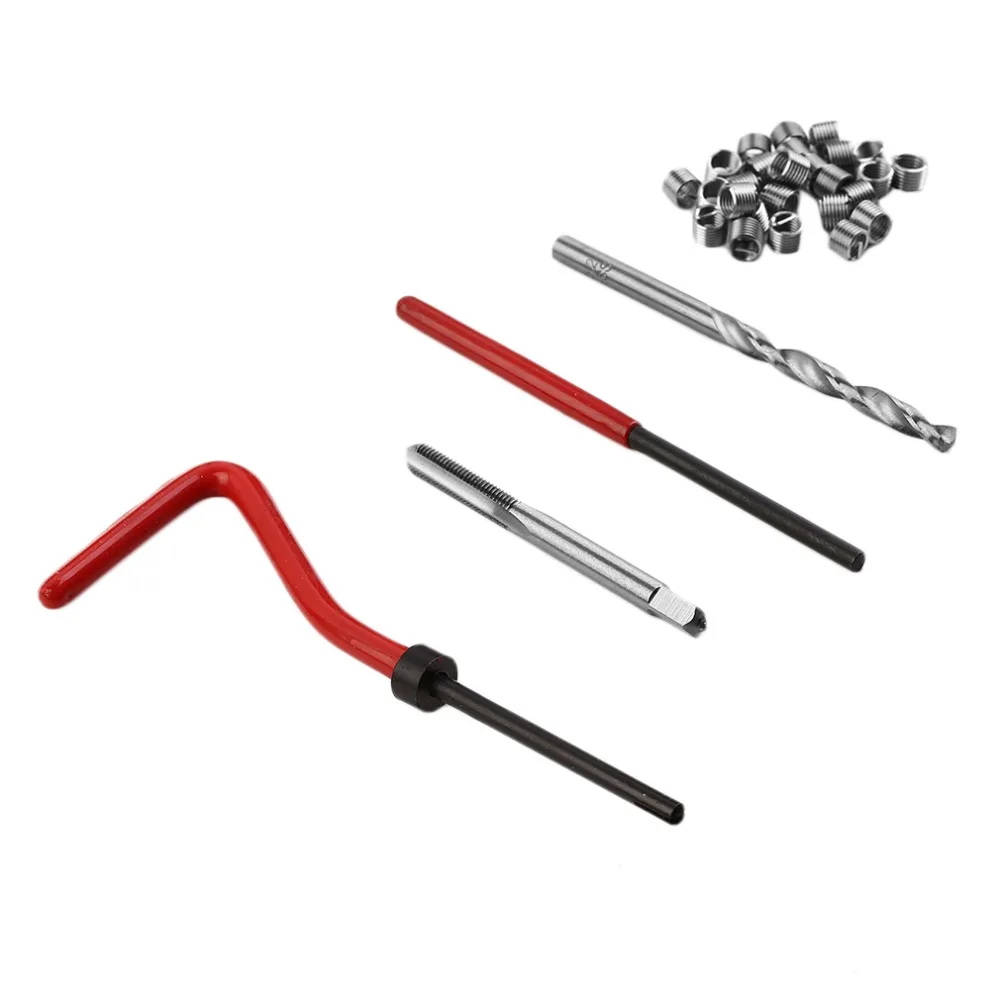 Прочный инструмент для ремонта резьбы Helicoil Rethread Repair Kit набор инструментов для гаражной мастерской профессиональные инструменты для ремонта
