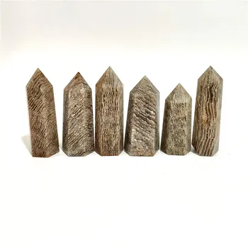 

Hand Carved High Quality Natural A Thousand Layer Of Ghost Crystal Stone Points Wands